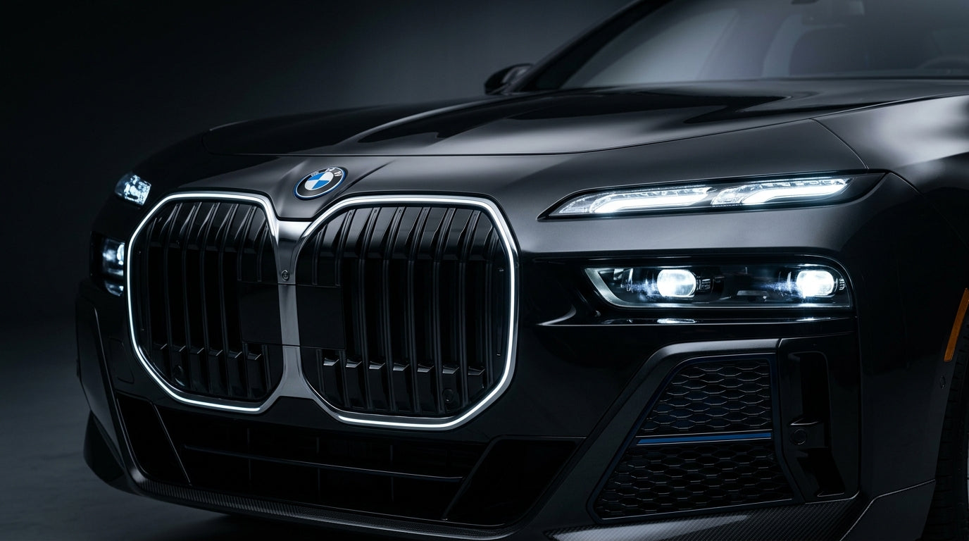 BMW bil front nærbillede