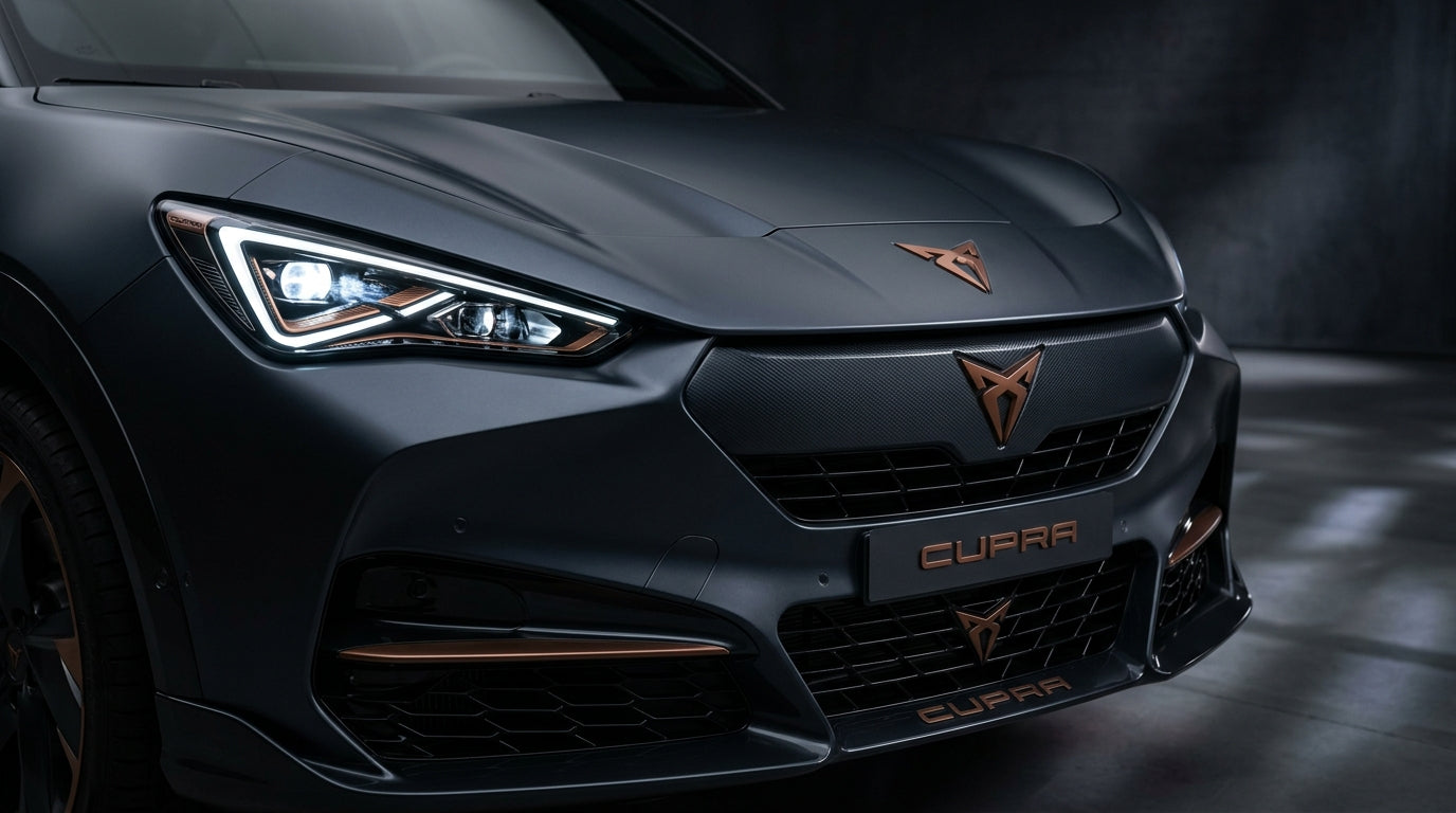Cupra bil front nærbillede