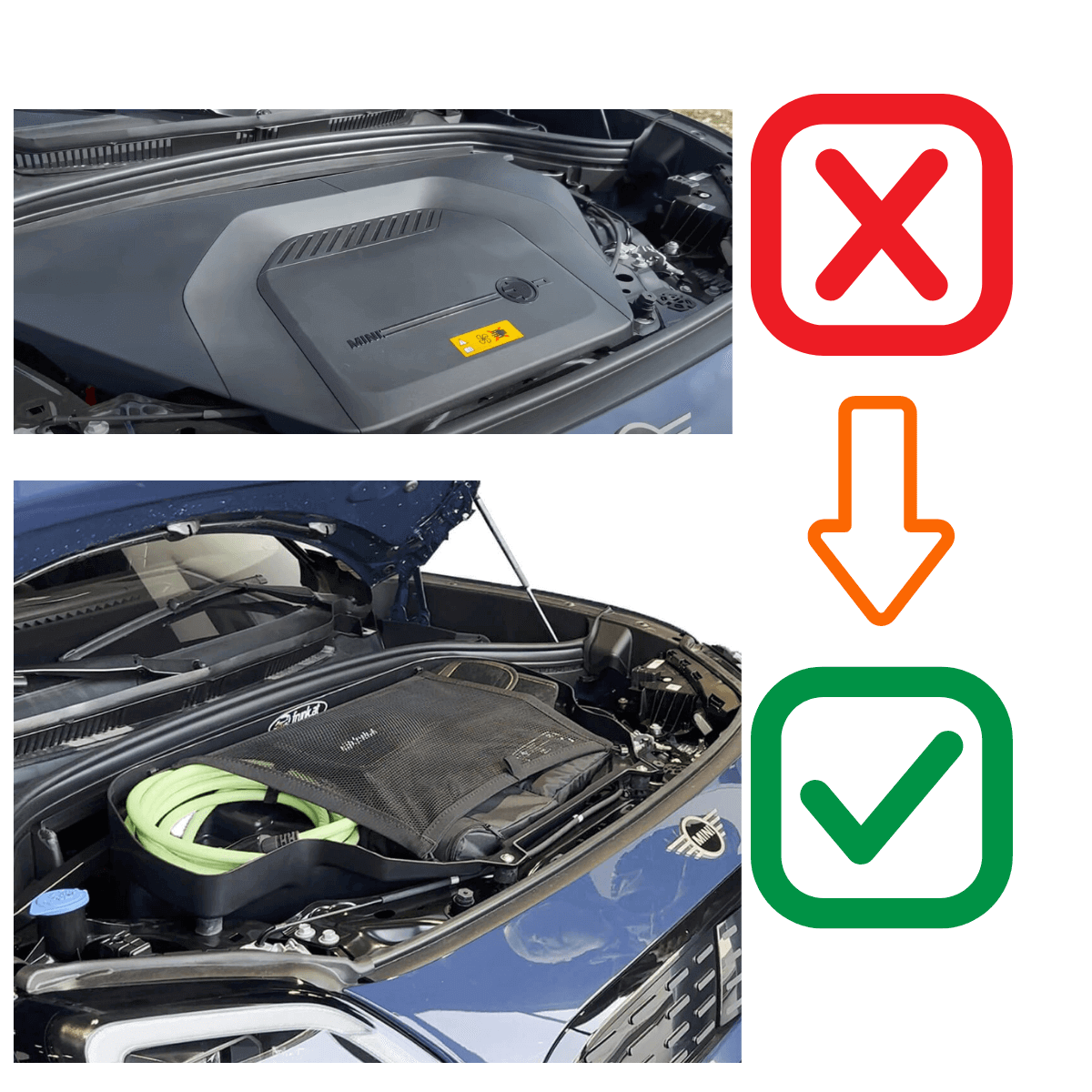 Frunk til MINI Countryman - Nærbillede og detaljer 4 - ev-retrofit.dk