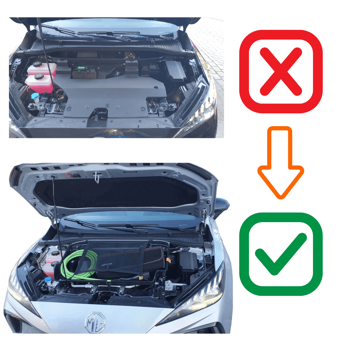 Frunk til MG4 Electric - Nærbillede og detaljer 4 - ev-retrofit.dk